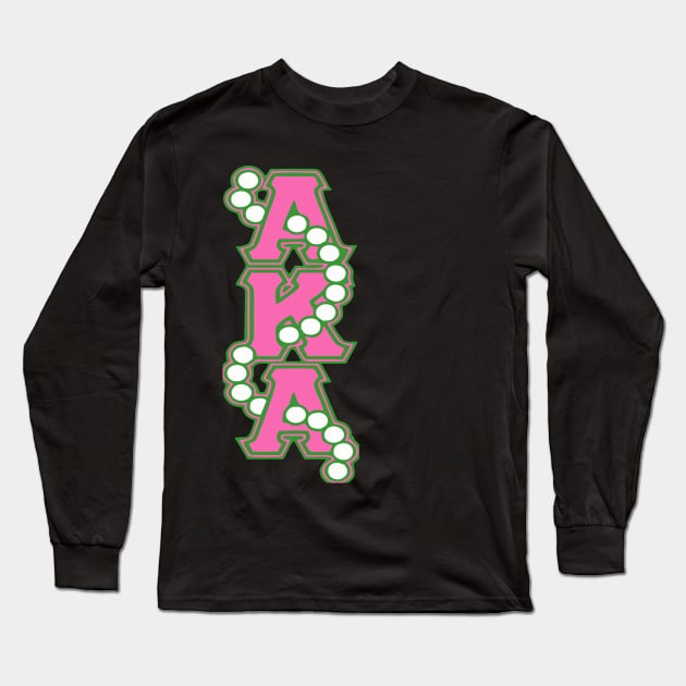 AKA Pearls Long Sleeve T-Shirt by Pretty Phoxie LLC